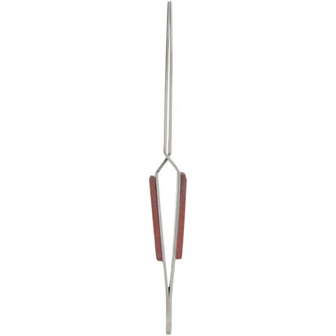 Jeweler's Basics® - Tweezers, Cross Lock Straight With Fiber Grips - 6.5