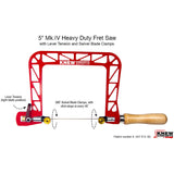 Knew Concepts 5” Mk.IV Heavy Duty Fret Saw With Lever Tension And Swivel Blade Clamps