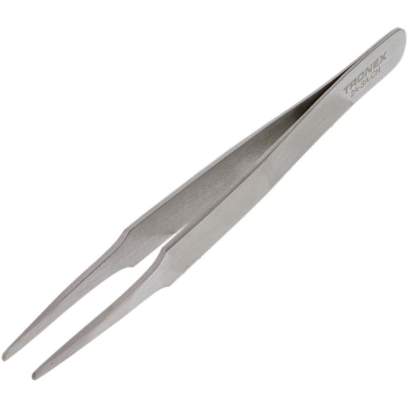 Tweezers – Tronex 2A SS Striaght Tapered Blunt Tips • 2A-SA-CH