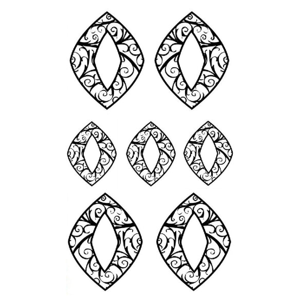 Rolling Mill Pattern, Piercing Shapes 4 (2” X 3.5”) by RMR