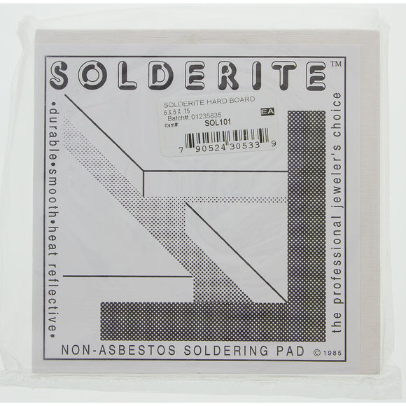 Solderite Hard Board, 6 x 6 x .5