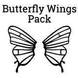 ImpressArt - Design Stamp, Butterfly Wings, (6mm) 2pk