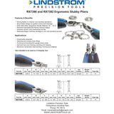 Pliers - Lindstrom, Stubby Oblique Nose (RX 7392)