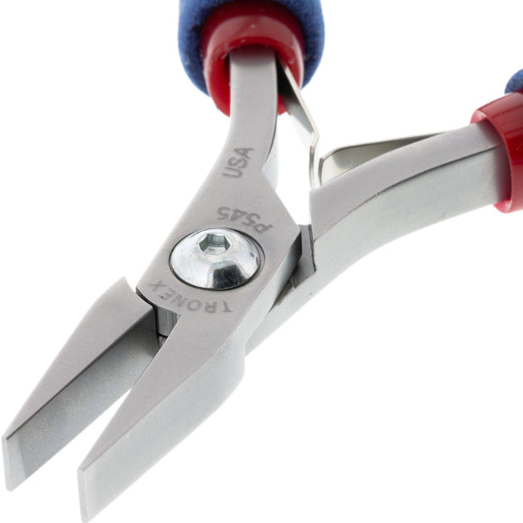 Pliers – Tronex Flat Nose – Short, Wide Smooth Jaw (Long Ergonomic Handles) • P745