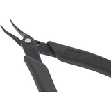 Grounded Pliers - Xuron® Tweezer Bent Nose 1.3mm Wide (450BN) For Micro Welders Black Handles