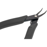 Grounded Pliers - Xuron® Tweezer Bent Nose 1.3mm Wide (450BN) For Micro Welders Black Handles